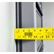 Very low profile (only 3.8" / 9.7 cm deep) and small footprint on wall (38.2" / 97 cm high by 26.6" / 67.5 cm wide) make it perfect for space-constrained areas