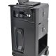 Side view of Ergotron 24-238-085 Tablet or iPads Management Cart with Individual Status Indicators (ISI), Two Modules, 32 Tablet Capacity (Black)