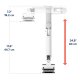 Ergotron 45-478-026 HX Wall Mount Monitor Arm (polished aluminum)