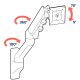 Ergotron 45-478-216 HX Wall Mount Monitor Arm (white)