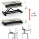 Ergotron 33-458-917 WorkFit-Z Mini Sit-Stand Desktop Workstation