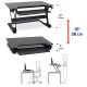 Ergotron 33-418-085 WorkFit-TL Sit-Stand Desktop Workstation, TAA