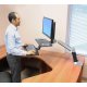 Ergotron 24-390-026 WorkFit-A with Suspended Keyboard, Single LD