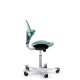 HAG capisco  puls Saddle Seat - 8010 - Plastic Back & Seat with Upholstered Pad or Cushion