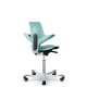 HAG capisco  puls Saddle Seat - 8010 - Plastic Back & Seat with Upholstered Pad or Cushion