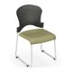 Side view of Office Master ST200C Stackable Ergonomic Reception Room Side Guest Chair