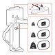Ergotron 45-631-216 TRACE Dual Monitor Desk Mount (white)