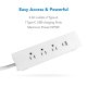 Flexispot PS016W Under Desk Power Strip With USB