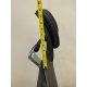 At the highest, the headrest adds 11" to the top of the backrest