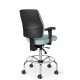 Office Master AF413 (OM Seating) Cushioned Back Stool with 22" Fixed Foot Ring