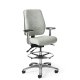 Office Master AF415 (OM Seating) Cushioned Back Stool, 20" Adjustable Foot Ring