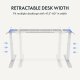 Desktop adjusts from 47.2" - 80" in width