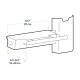 Ergotron 98-647-251 Large Printer Bracket for Wall Track