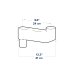 Ergotron 98-648-251 CareFit Short Combo Extender Arm