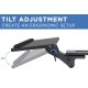 Mount-IT! MI-7132 Adjustable Keyboard and Mouse Platform w/ Wrist Rest Pad