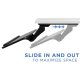 Mount-IT! MI-7132 Adjustable Keyboard and Mouse Platform w/ Wrist Rest Pad