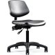 Side view of Neutral Posture Graphite Urethane Task, Stool, Lab, Industrial, Healthcare, Cleanroom Chair