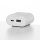 White Finish PWR-AC-WH Front Side View on Desk	