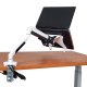 White Laptop Arm with 2 USB Ports - Height and Depth Adjustable - EDL-W