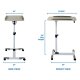 Mount-IT! Height Adjustable Rolling Laptop Cart - MI-7946