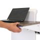 Non-electric WorkFit has Patented Constant Force motion technology that provides premium ease-of-use height adjustment