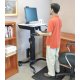 Stand and work at office with ergotron 24-215-085 WorkFit-C