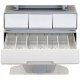 This image shows the 4 drawers of Ergotron SV32-91224 StyleView PHD LCD Cart with 4 Drawers and Powered (white/grey)