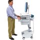Inused image of Ergotron SV32-91226 StyleView PHD LCD Cart with 6 Drawers and Powered (white/grey)