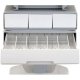This image shows the drawers of Ergotron SV32-91124 StyleView PHD Laptop Cart with 4 Drawers and Powered (white/grey)