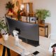 Ergotron 45-475-216 HX Desk Mount Single Monitor Arm (white)