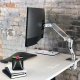 Ergotron 45-475-026 HX Desk Mount Single Monitor Arm (polished aluminum)