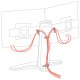 Ergotron 33-396-085 Neo-Flex Dual LCD Lift Stand