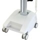 This image shows the Base of Ergotron SV32-91126 StyleView PHD Laptop Cart with 6 Drawers and Powered (white/grey)