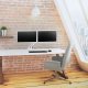 Ergotron 45-496-216 MXV Desk Mount Dual LCD Monitor Arm (white)