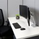 Ergotron 45-496-026 MXV Desk Mount Dual Monitor Arm (polished aluminum)