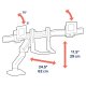 Ergotron 45-476-224 HX Desk Mount Dual Monitor Arm (matte black)
