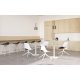 Humanscale Float Gather Round Top Height Adjustable Table