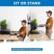 MOUNT IT! Compact Standing Desk Converter with Gas Spring Arm - MI-7916