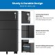 MOUNT-IT! MI-944 Slim Rolling File Cabinet with 3 Drawers