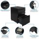 MOUNT-IT! MI-941 Mobile File Cabinet with 3 Drawers
