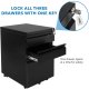 MOUNT-IT! MI-941 Mobile File Cabinet with 3 Drawers