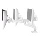 Ergotron 45-684-290 LX Pro Desk Mount Dual Monitor Direct Arm (white)