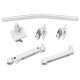 Ergotron 45-684-290 LX Pro Desk Mount Dual Monitor Direct Arm (white)