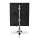 HAT E5G-P11 E5 One Over One Static Monitor Arm with Pole