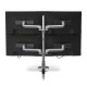 HAT E5G-P22S E5 Two Over Two Static Monitor Arm with Pole
