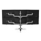 HAT E5G-P33SS E5 Three Over Three Static Monitor Arm with Pole