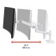 Ergotron 45-626-216 LX Desk Mount Monitor Arm with Low-Profile Clamp (white)