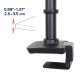 Ergotron 45-626-224 LX Desk Mount Monitor Arm with Low-Profile Clamp (matte black) 