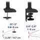 Ergotron 45-241-224 LX Desk Mount Monitor Arm (matte black)