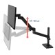 Ergotron 45-695-292 LX Pro Desk Mount Articulating Monitor Arm, Tall Pole (black)
